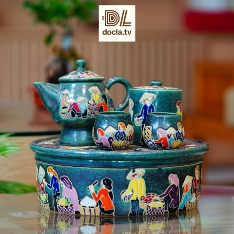 Bộ ấm trà Chợ Quê
