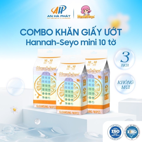 Khăn giấy ướt mini cao cấp HANNAH-SEYO