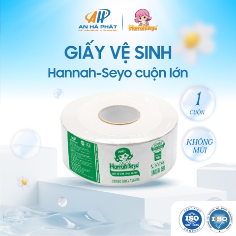 Giấy vệ sinh cuộn lớn công nghiệp Hannah Seyo 700gr