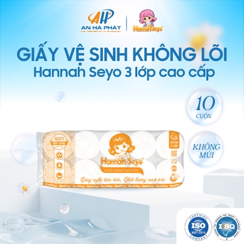 Giấy vệ sinh không lõi Hannah Seyo 3 lớp