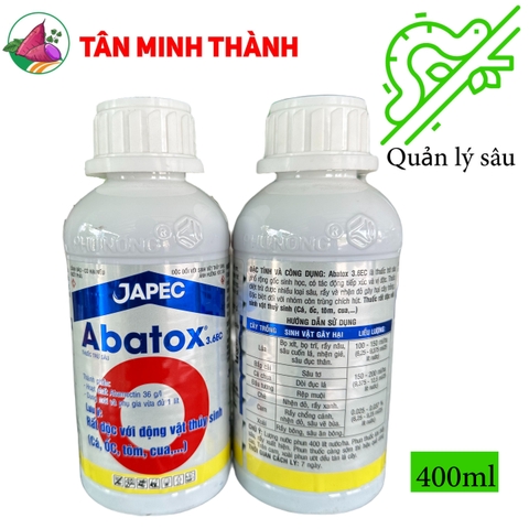 Abatox 3.6ec - Thuốc đặc trị bọ trĩ, sâu ăn bông, nhện đỏ, nhện gié, sâu vẽ bùa, dòi đục lá