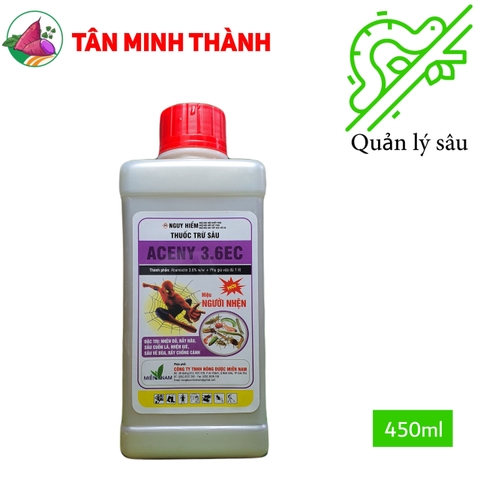 Aceny 3.6EC - Thuốc sinh học trừ sâu cuốn lá, nhện gié, sâu vẽ bùa, dòi đục lá, rầy chổng cánh, nhện đỏ, rầy nâu