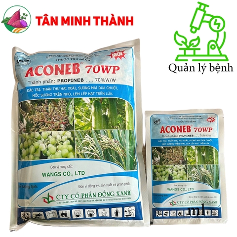 Aconeb 70WP - Thuốc đặc trị thán thư, sương mai, mốc sương, lem lép hạt