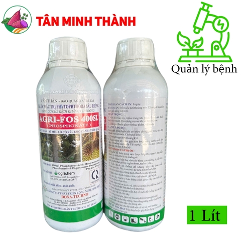 Agri Fos 400SL - Thuốc phòng nứt thân, xì mủ sầu riêng, lỡ cổ rễ, khô cành