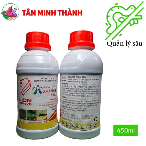 Amazins 3.6EC - Thuốc sinh học đặc trị sâu cuốn lá, bọ trĩ, bù lạch, nhện gié, sâu xanh, sâu tơ, sâu dù