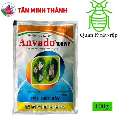 Anvado 100WP - Thuốc trừ rầy nâu, rầy xanh sầu riêng