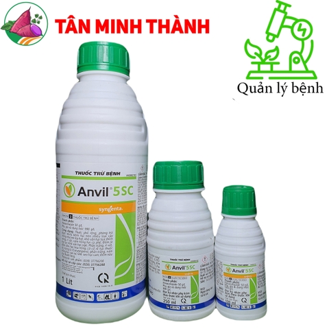 Anvil Syngenta 5SC - Thuốc trừ bệnh khô vằn, lem lép hạt, đốm vòng, rỉ sắt, nấm hồng, đốm lá, phấn trắng, lở cổ rễ, đốm nâu