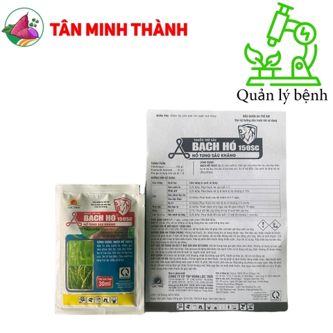 Bạch Hổ 150SC - Thuốc trừ sâu cuốn lá, nhện gié, sâu đục thân, bọ trĩ, dòi đục lá, sâu xanh