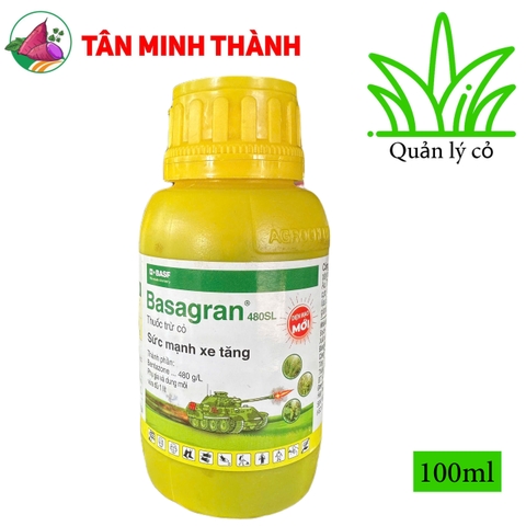 Basagran 480SL BASF - Thuốc trừ cỏ hậu nảy mầm, đặc trị cỏ chác lác, cỏ lá rộng trên ruộng lúa
