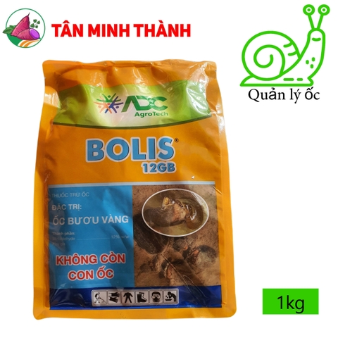Bolis 12GB Đỏ ADC - Thuốc đặc trị ốc bươu vàng dạng bả mồi hạt nhỏ