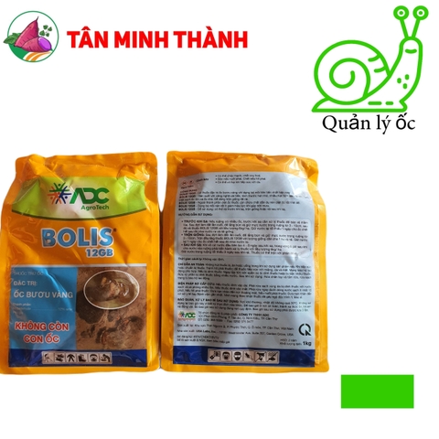 Bolis 12GB Đỏ ADC - Thuốc đặc trị ốc bươu vàng dạng bả mồi hạt nhỏ