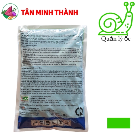Bolis 12GB Xanh ADC - Thuốc đặc trị ốc bươu vàng dạng bả mồi hạt nhỏ