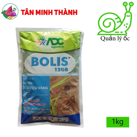 Bolis 12GB Xanh ADC - Thuốc đặc trị ốc bươu vàng dạng bả mồi hạt nhỏ