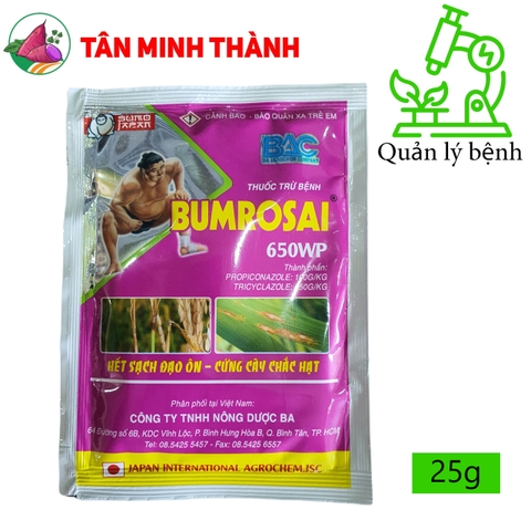 Bumrosai 650WP - Thuốc đặc trị đạo ôn lá, đạo ôn cổ bông, lem lép hạt