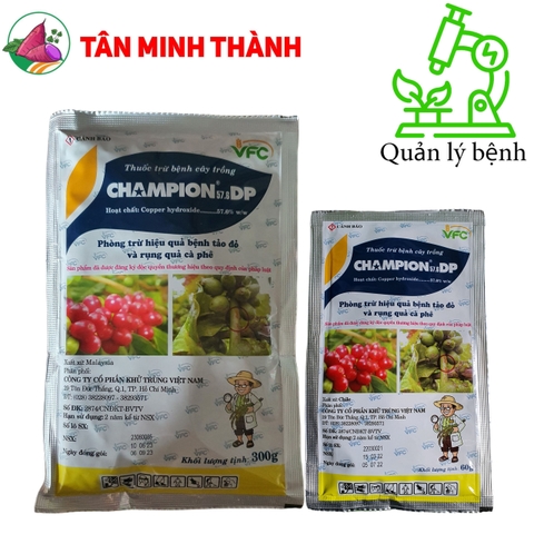 Champion VFC 57.6DP - Thuốc đặc trị nấm hồng, héo xanh, tảo đỏ, thối nhũn, vàng lá, loét trái