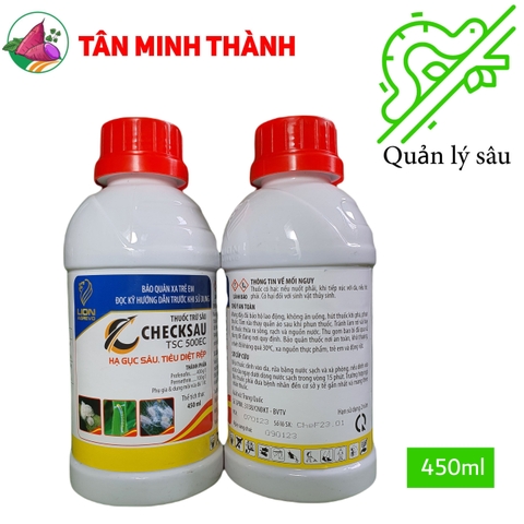 Checksau TSC 500EC - Thuốc đặc trị rệp sáp, sùng khoai lang, sâu cuốn lá, sâu ăn lá, rầy mềm, bọ phấn trắng, rầy nâu, bọ trĩ