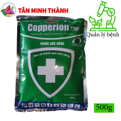 Copperion 77WP - Thuốc gốc đồng trừ bệnh thán thư, đốm lá, thối trái, ghẻ trái, mốc sương, tảo đỏ