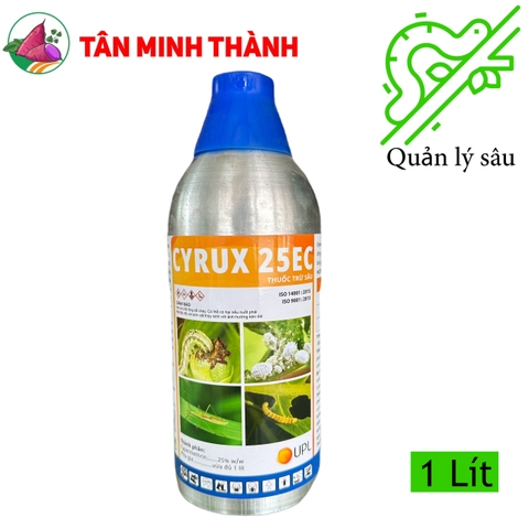 Cyrux 25EC - Thuốc đặc trị sâu cuốn lá, sâu xanh, rệp sáp, bọ xít hôi, sâu ăn lá