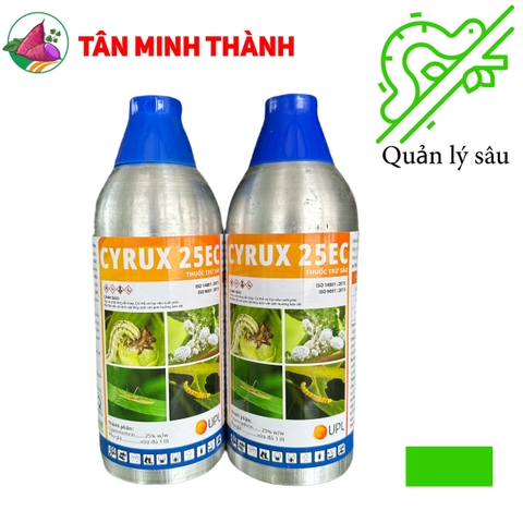 Cyrux 25EC - Thuốc đặc trị sâu cuốn lá, sâu xanh, rệp sáp, bọ xít hôi, sâu ăn lá