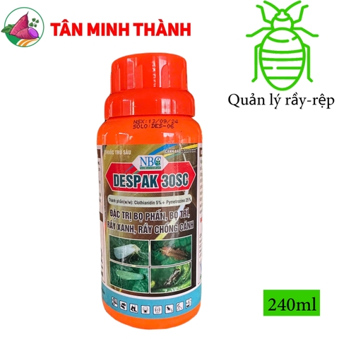 Despak 30SC - Thuốc đặc trị rầy phấn trắng, bọ trĩ, rầy xanh, rầy chổng cánh