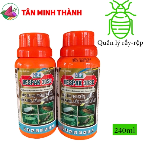 Despak 30SC - Thuốc đặc trị rầy phấn trắng, bọ trĩ, rầy xanh, rầy chổng cánh