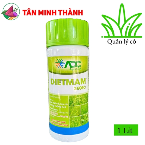 Diet Mam 360EC - ADC Thốc trừ cỏ diệt mầm, đặc trị lúa lộn, cỏ chác lác, cỏ lồng vực, cỏ đuôi phụng