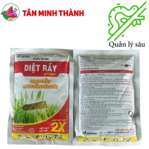 Diệt Rầy 277WP - Thuốc đặc trị rầy nâu, rầy xanh, rệp sáp, rầy mềm