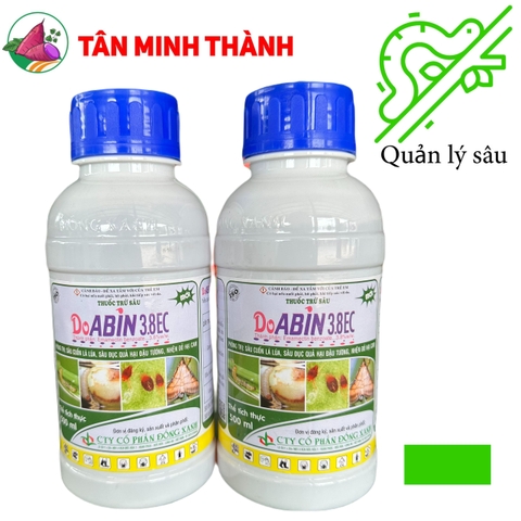 Doabin 3.8EC - Thuốc trừ sâu sinh học đặc trị sâu cuốn lá, nhện đỏ, sâu đục trái, sâu xanh, sâu đất, sâu ăn tạp