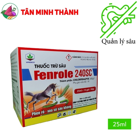Fenrole 240SC - Thuốc đặc trị sâu xanh da láng, phen rồ xóa sổ sâu kháng, sâu cuốn lá, sâu phao, sâu ăn lá