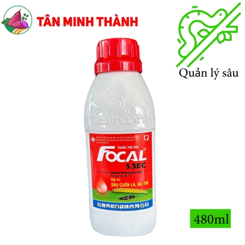 Focal Tân Thành 5.5EC - Thuốc đặc trị sâu cuôn lá, bọ trĩ, nhện gié, sâu xanh, sâu ăn lá, sâu ống hành