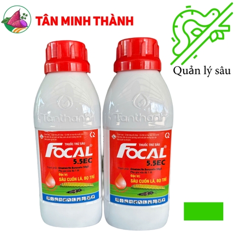 Focal Tân Thành 5.5EC - Thuốc đặc trị sâu cuôn lá, bọ trĩ, nhện gié, sâu xanh, sâu ăn lá, sâu ống hành