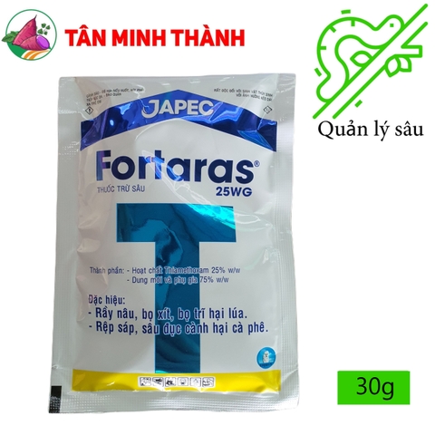 Fortaras 25WG - Thuốc đặc trị rầy nâu, bọ trĩ, bọ xít, rệp sáp, sâu đục cành