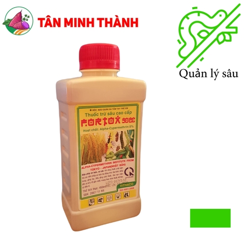 Fortox 50EC - Thuốc đặc trị sùng khoai lang, sâu cuốn lá, bọ trĩ, sâu khoang