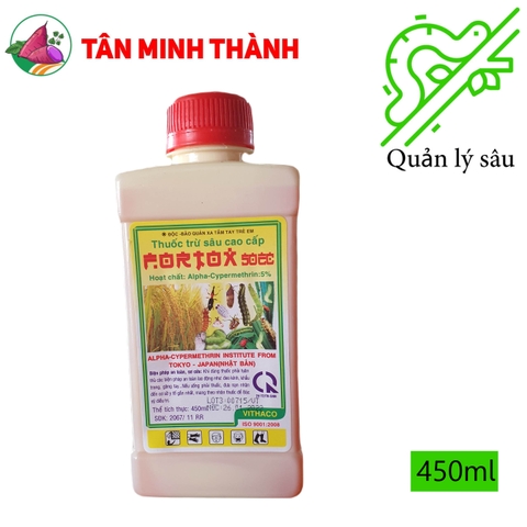 Fortox 50EC - Thuốc đặc trị sùng khoai lang, sâu cuốn lá, bọ trĩ, sâu khoang