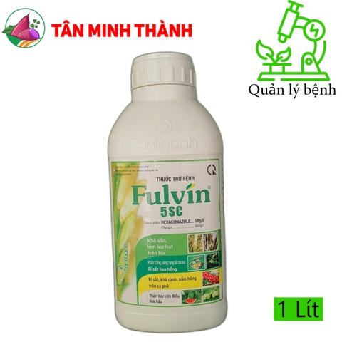 Fulvil Tân Thành 5SC - Thuốc trừ bệnh khô vằn, lem lép hạt, rỉ sắt, thán thư, nấm hồng, khô cành, phấn trắng, vàng lá, rụng lá