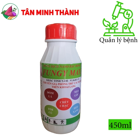 Fungy Max - Thuốc chuyên bệnh khoai lang, phòng trị chết chạc, meo gốc, tim củ, héo xanh, đốm lá