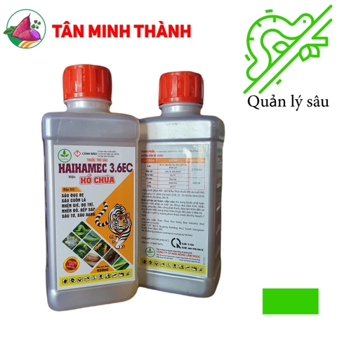 Haihamec 3.6EC Hổ Chúa Nước Trong - Thuốc trừ sâu sinh học đặc trị sâu đục bẹ, sâu cuốn lá, nhện gié, bọ trĩ, nhện đỏ, rệp sáp, sâu tơ, sâu xanh