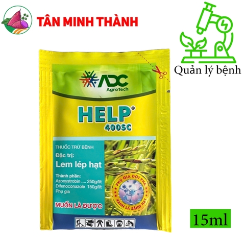 Help ADC 400SC - Thuốc đặc trị lem lép hạt, đạo ôn lá, đạo ôn cổ bông, khô vằn, thán thư