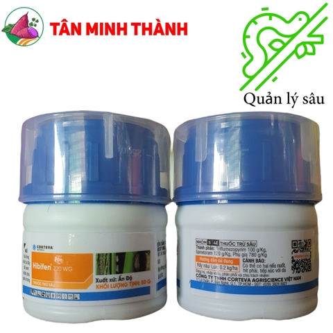 Hibifen 220WG - Corteva - Thuốc đặc trị rầy nâu, bọ trĩ, rệp sáp, sâu vẽ bùa, dòi đục lá, rầy xanh