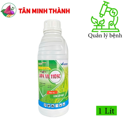 Japa Vil 110SC - Thuốc đặc trị lem lép hạt, vàng lá, thối rễ, khô vằn, nấm hồng