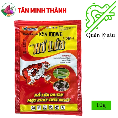 K54 100WG Hổ Lửa - Thuốc trừ sâu cuốn lá, nhện gié