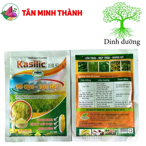 Kasilic BLĐ Vô Gạo Tạo Hạt - Thuốc to hạt, xanh lá đồng