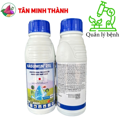 Kasumin 2SL - Thuốc trừ bệnh vàng lá vi khuẩn, đốm lá, đốm sọc, đen lép hạt, thối nhũn