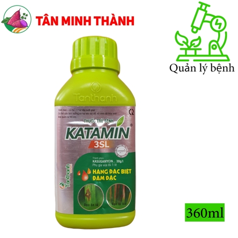 Katamin 3SL - Thuốc đặc trị vi khuẩn gây bệnh cháy lá lúa, bạc lá, đạo ôn cổ bông, đạo ôn lá