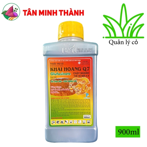 Khai Hoang Q7 Newfosinate 150SL - Thuốc trừ cỏ thế hệ mới, không chọn lọc, diệt cỏ chỉ, cỏ tranh, cỏ lồng vực, cỏ lông gà
