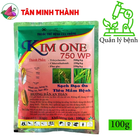 KimOne 750WP - Thuốc đặc trị đạo ôn, rỉ sắt, thán thư, lem lép hạt