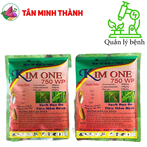 KimOne 750WP - Thuốc đặc trị đạo ôn, rỉ sắt, thán thư, lem lép hạt
