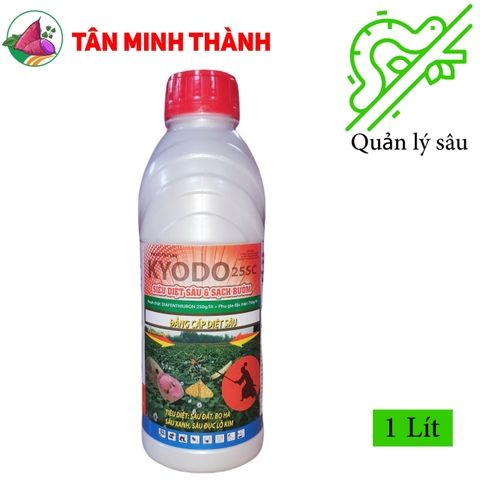 Kyodo 25SC Diệt sâu sạch bướm - Thuốc đặc trị bọ hà, sùng khoai lang, sâu xanh, sâu đục lỗ kim, sâu đất