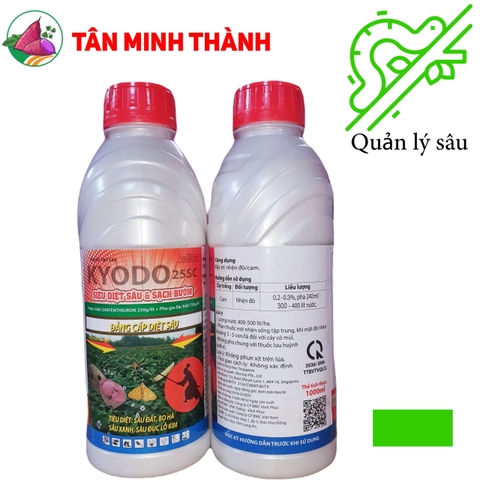 Kyodo 25SC Diệt sâu sạch bướm - Thuốc đặc trị bọ hà, sùng khoai lang, sâu xanh, sâu đục lỗ kim, sâu đất