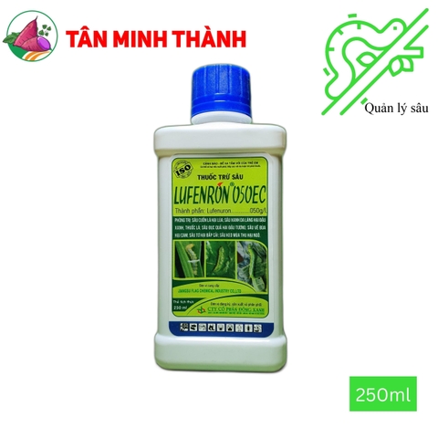 Lufenron 050ec - Thuốc đặc trị sâu cuốn lá, dòi đục lá, sâu xanh da láng, sâu tơ, sâu keo mùa thu